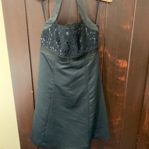 Halter top black dress